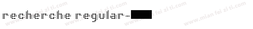 recherche regular字体转换